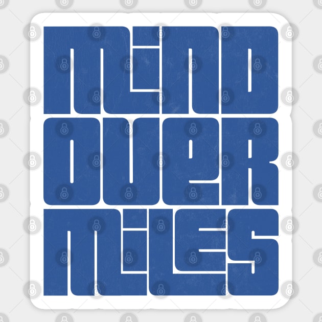 Mind Over Miles - Running Design Sticker by DankFutura